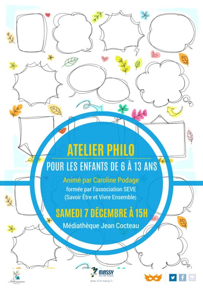 Atelier philo à la médiathèque Jean Cocteau et Hélène Oudoux